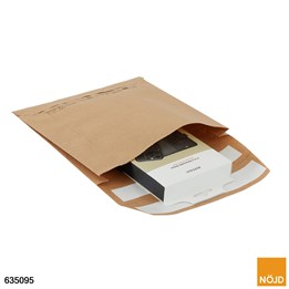 E-handelspåse papper med sidobälg